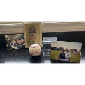 Vintage Willie Horton Autographed OML Baseball Detroit Tigers Display Case Photo